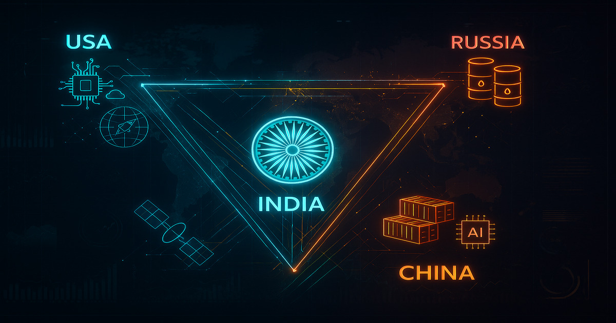 India's Balancing Act: Navigating the Great-Power Triangle of the 2020s